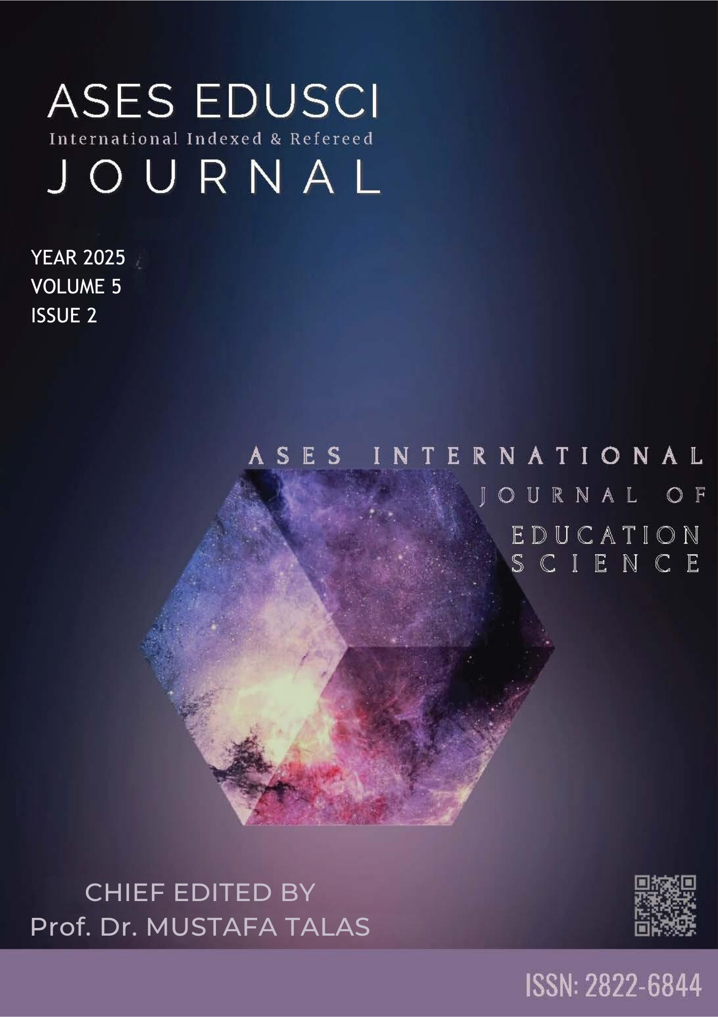 					View Vol. 5 No. 2 (2025): ASES INTERNATIONAL JOURNAL OF EDUCATIONAL SCIENCES (ISSN: 2822-6844)
				